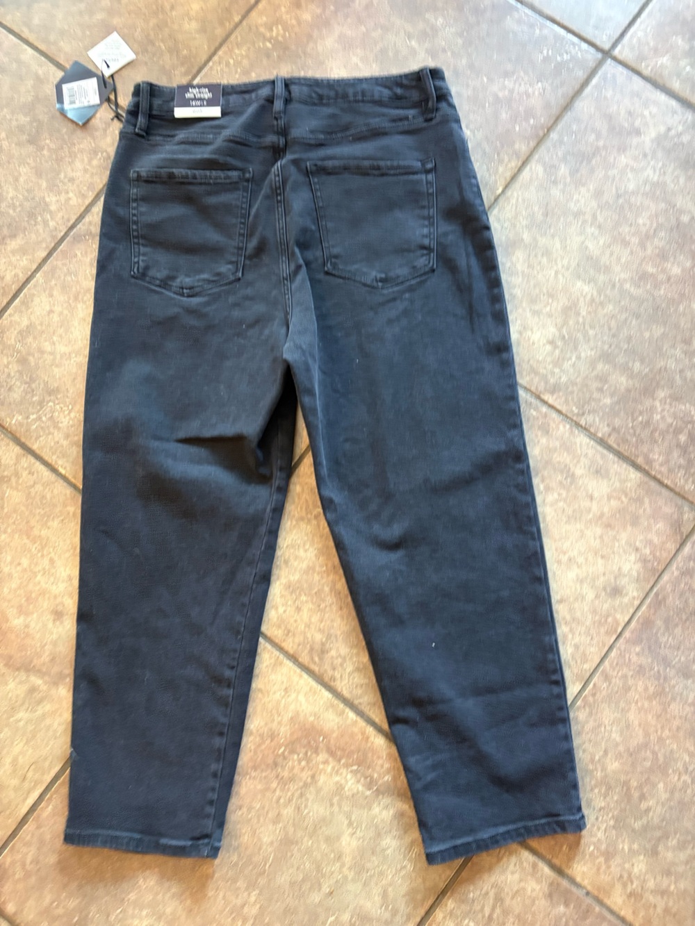 Ava and Viv New 16R High Rise Slim Straight Black Jeans